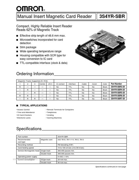 ips card reader datasheet